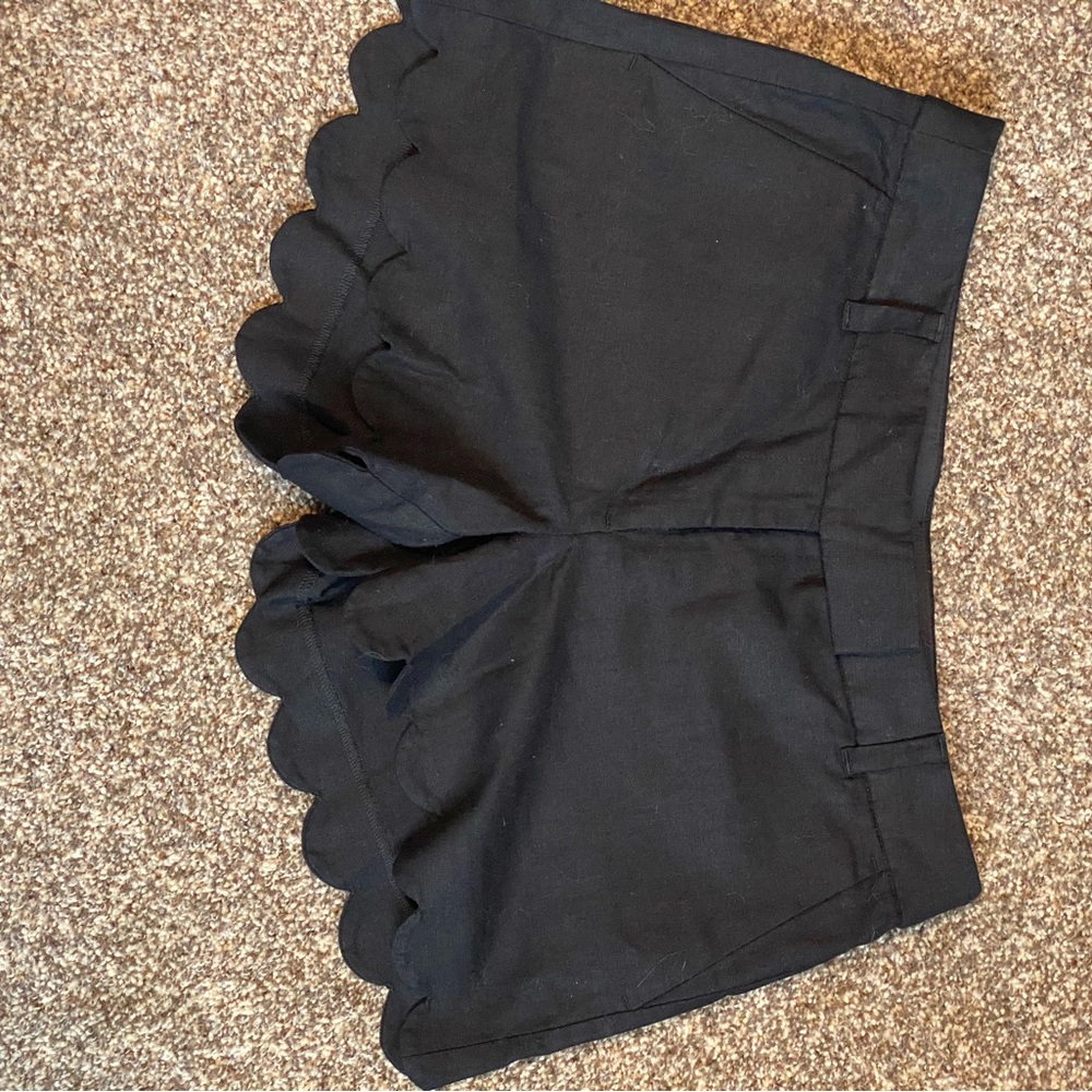 Scalloped bottom shorts